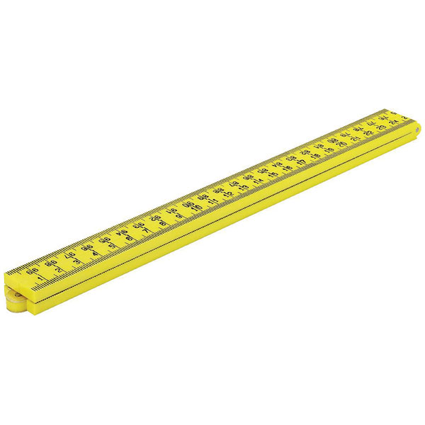 kwb 093200 rule 1m 4-part plastic hollow rivets cm/mm both sides