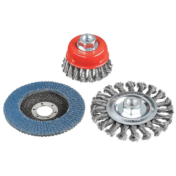 kwb 597510 wire brush set for angle Grinder 3 pcs disc pot mop inc...