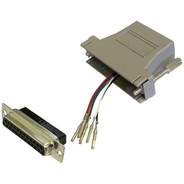 BKL 10121131 Adapter D-Sub 25-pin to RJ45 socket freely assembled