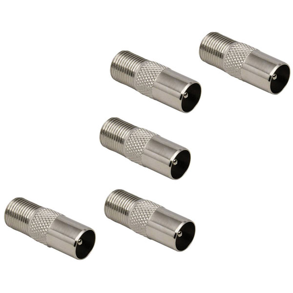 BKL 0403555 Series Coax F Adapter IEC Coax Connector 5 Pieces