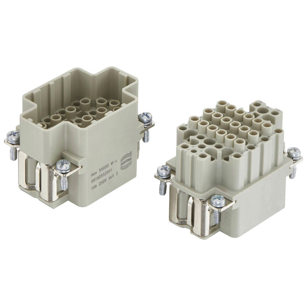 Harting 09161072101 Han Connector Crimp simplifies control install...