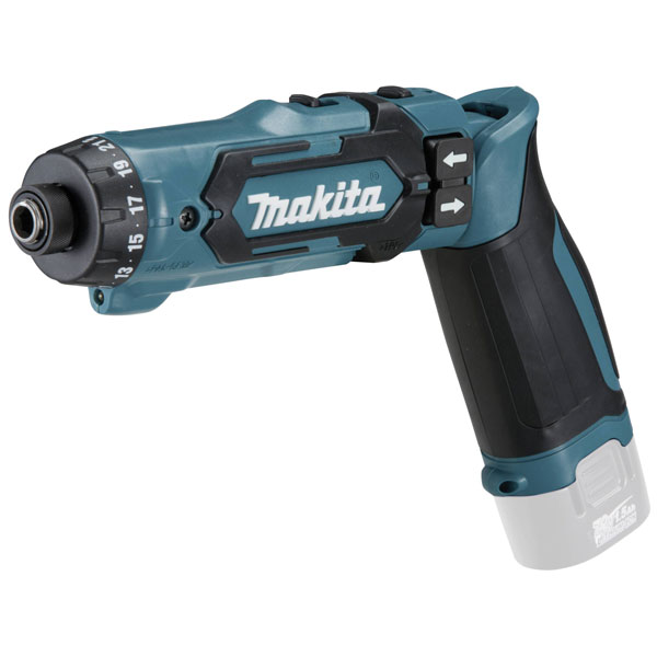 Makita DF012DZ Cordless screwdriver bendable 7.2V 21-torque 2-speed