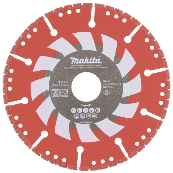Makita B-55310 Diamond cutting Disc 125mm cuts metal Concrete resin