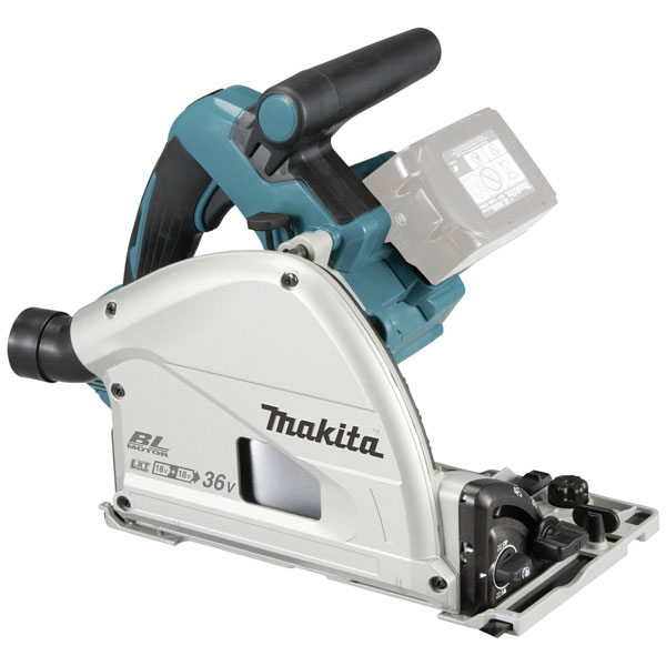 Makita DSP600ZJ Cordless plunge Saw 18V 36V operation via 2x18V ba...
