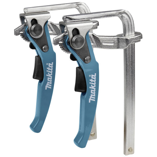 Click to view product details and reviews for Makita 199826 6 Clamp Set Robust Steel Quick Release 120mm Span.
