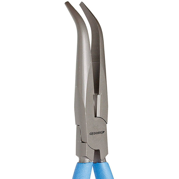 Gedore 6711180 Angled nose-nose pliers, dip-insulated, 160 mm