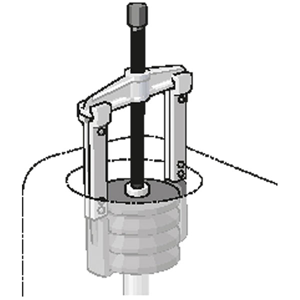 Gedore 8117340 Puller kit With 9 hooks 130x100/200/250 mm