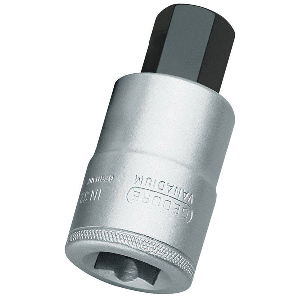 Gedore 6200680 Screwdriver Bit 1" Internal Hexagon 27 mm