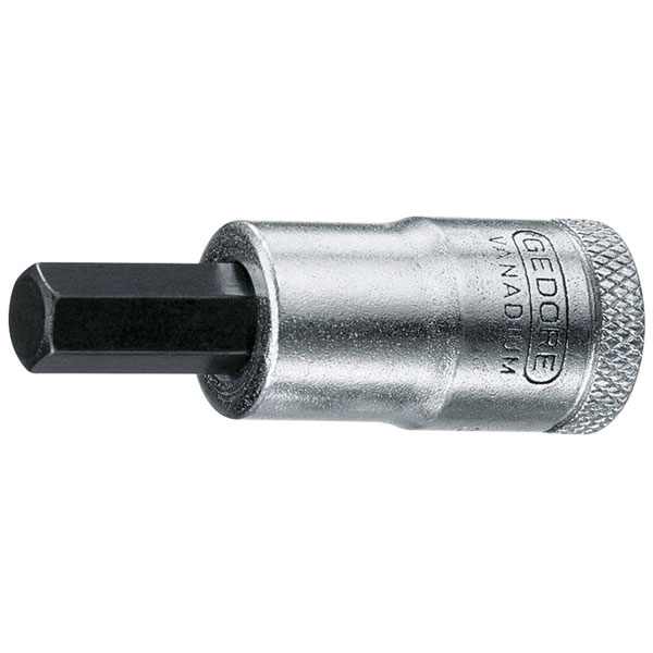 Gedore 1643037 Screwdriver Bit 3/8" Internal Hexagon 7 mm