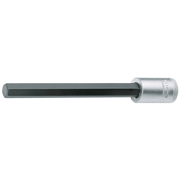 Gedore 1394355 Screwdriver Bit 3/8" Long Internal Hexagon 6 mm