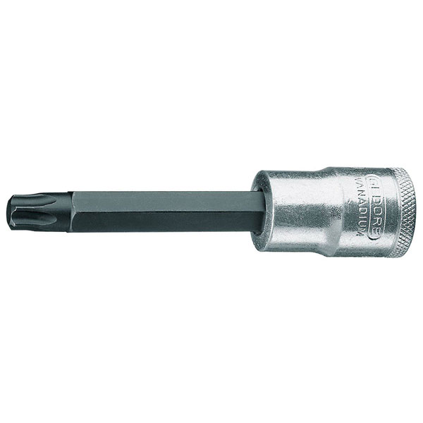 Gedore 6158700 Screwdriver Bit Socket 1/2", Long TORX T50