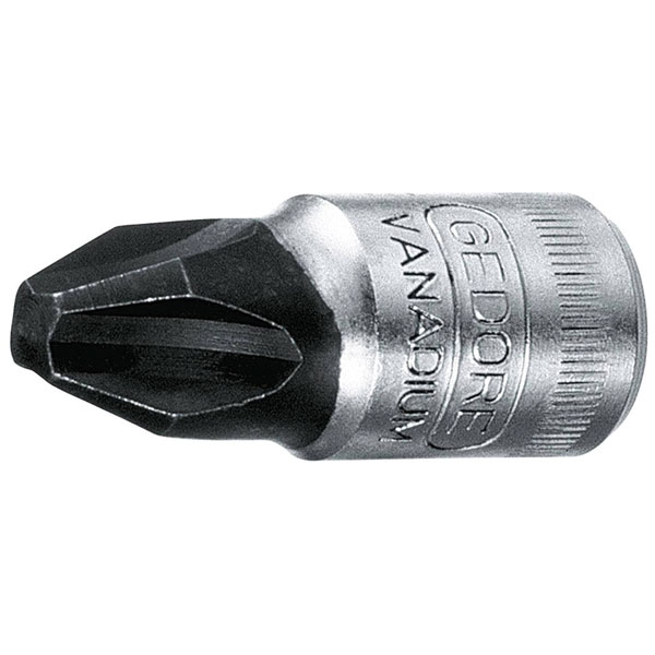 Gedore 6174740 Screwdriver Bit Socket 1/4" PH 3