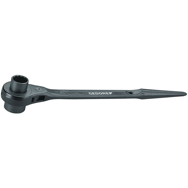Gedore 1382853 Steel construction Ratchet Double hexagonal 19x22 mm