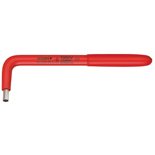 Gedore 2324865 VDE Hexagon Allen Key 5 mm