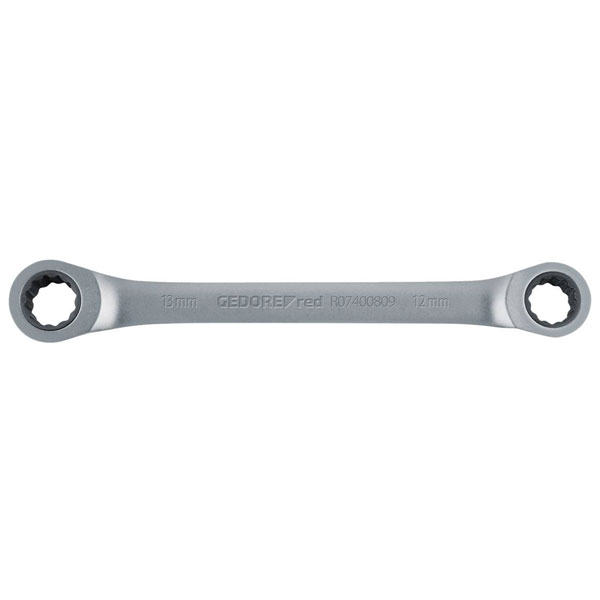 Gedore RED 3300892 Double Combination Ratchet Wrench straight 8x10 mm
