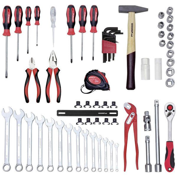 Gedore RED 3301637 Tool Set SCHRAUBER loose 57 pcs