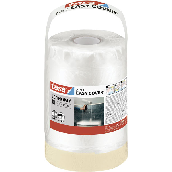 tesa 56576-00000-00 Easy Cover Economy paint film 33m x 55cm Self-...