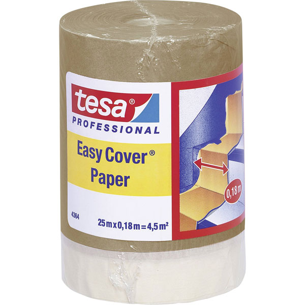 tesa 04364-00002-01 Easy Cover Light brown 25m x 30cm 1pc paint shield