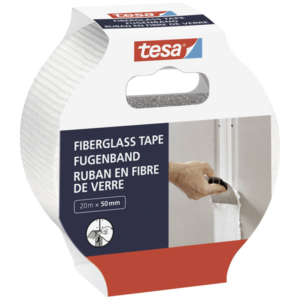 tesa 52512-00000-00 foam Tape white 20m x 50mm for reliable wall s...