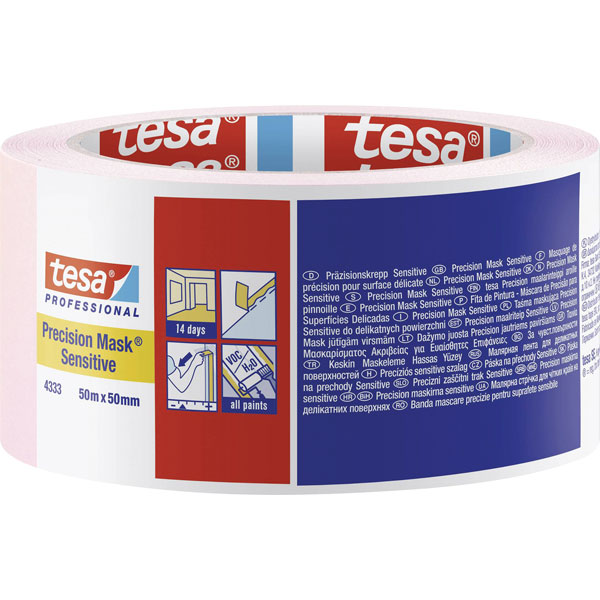 tesa 04334-00001-00 Precision Masking Tape 50m x 25mm sharp edges