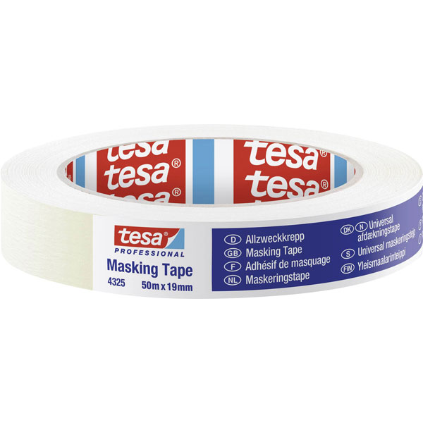 tesa 04348-00017-03 Standard Masking Tape 50m x 30mm beige