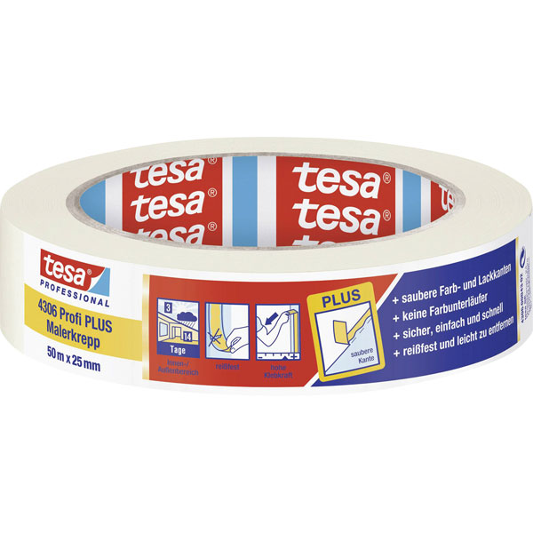 tesa 04319-00042-00 tesakrepp Masking Tape 50m x 50mm light brown