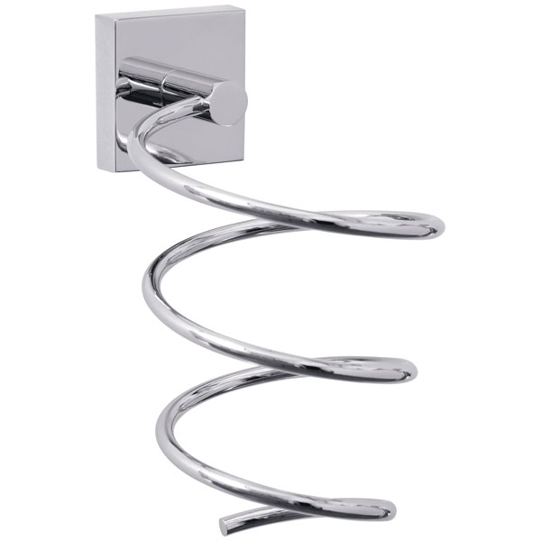 tesa 40311-00000-00 MOON hair dryer holder Adhesive silver detachable