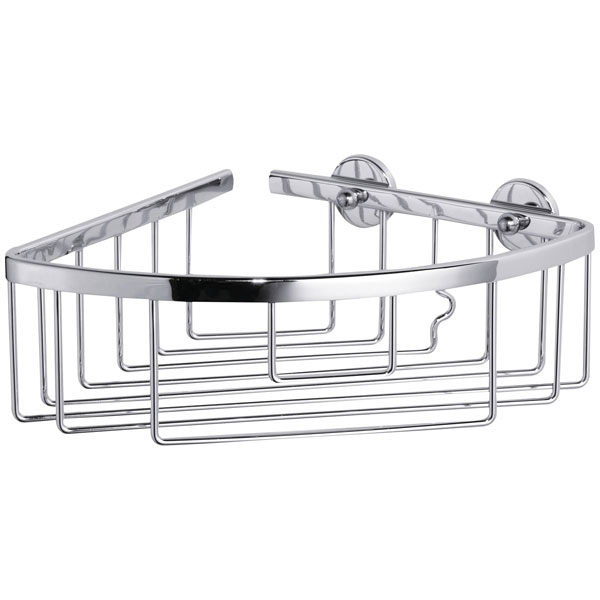 tesa 40215-00000-00 BAATH Plus shower caddy Adhesive chrome corner...