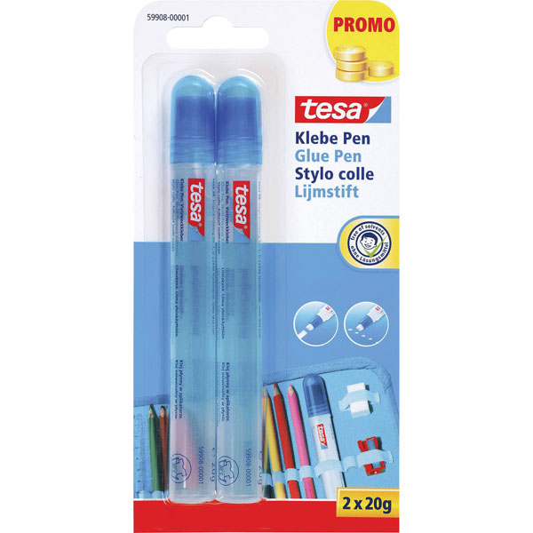 tesa 59908-00001-05 Glue Pen Multipurpose washable arts & crafts 2pcs