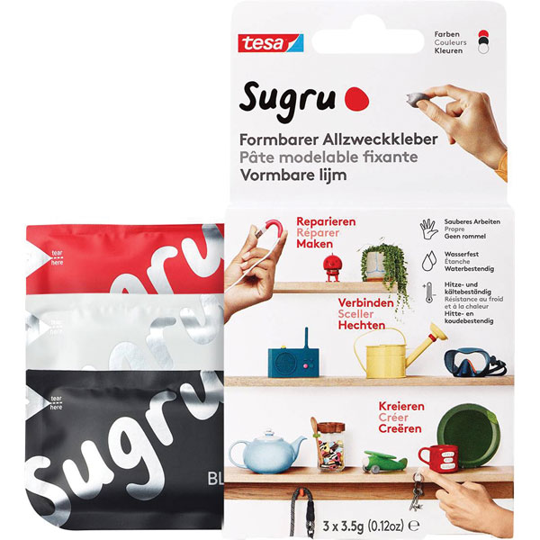 tesa 41282-00001-00 SUGRU paste 8pcs black/white versatile adhesive