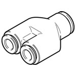 FESTO 578415 Y Connector NPQH-Y-Q10-Q8-P10 push-pull 7.5 mm dia