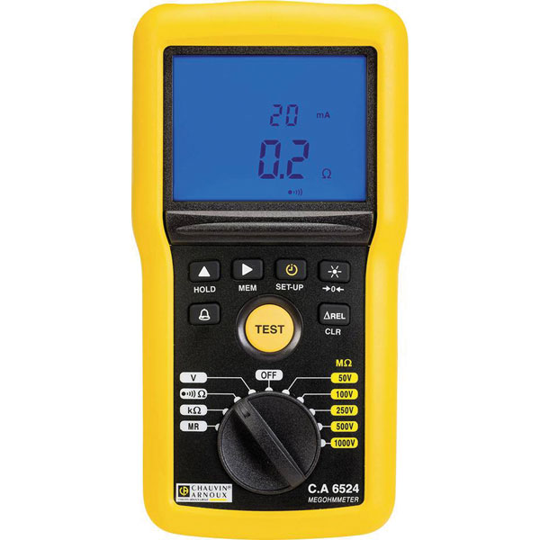 Chauvin Arnoux P01140832 C.A.6532 Insulation Tester 50 V/100 V 20 GO