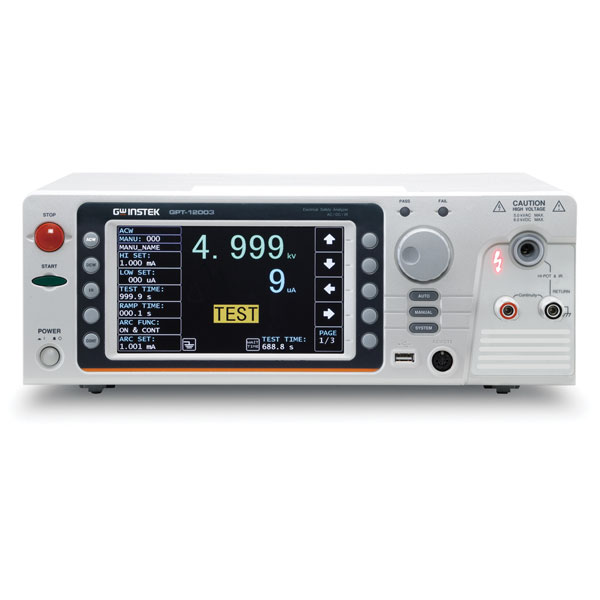 GW Instek GPT-12003 AC 200VA ACW/DCW/IR/GC Electrical Safety Analyzer