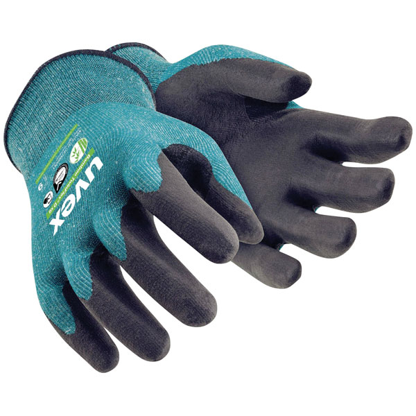 uvex 6009011 Bamboo TwinFlex cut-proof gloves size 11 durable grip