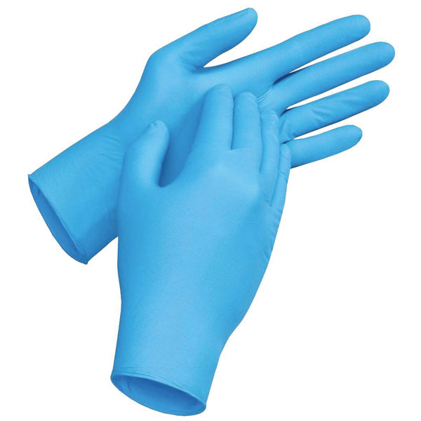 uvex 6016708 u-fit nitrile disposable gloves size 8 M EN 374 100 pcs