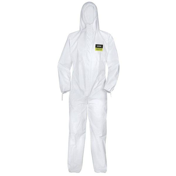 uvex 8849714 disposable overall 3XL white type 5/6 chemical protection