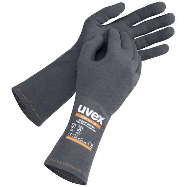 uvex 6083808 arc protect g1 protective glove size 8 flame-resistant