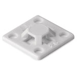 HellermannTyton 151-13601 RB8-PA66-BK adhesive Mount 8mm black 2pcs flat