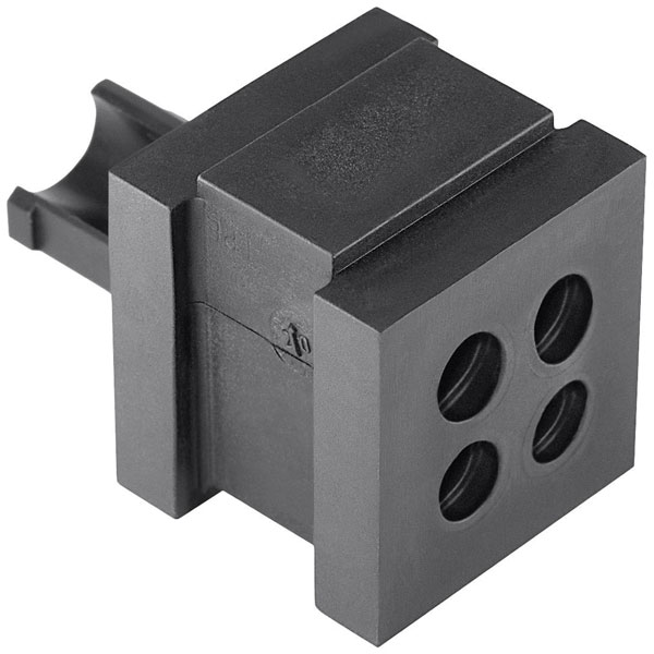 HellermannTyton 440-00022 VarioPlate Cable entry system 4-hole black