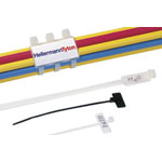 HellermannTyton 111-81910 IT18FL-BK Cable ties with ID patch 100pcs.