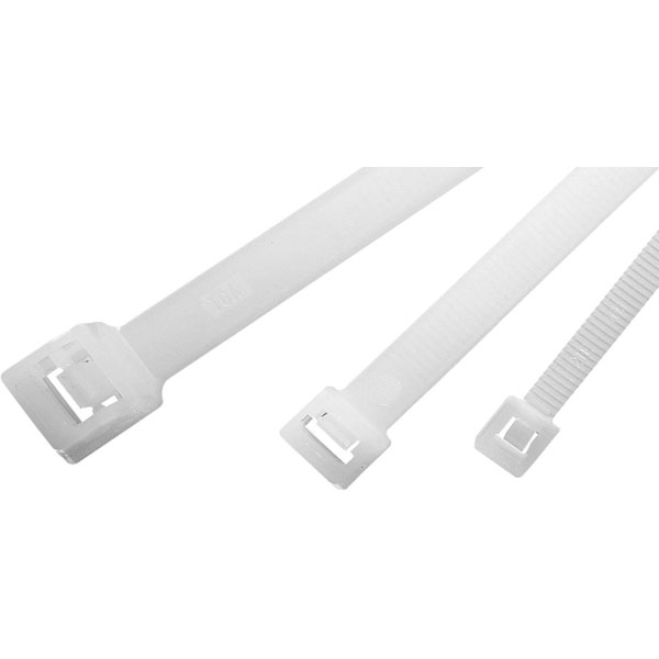 HellermannTyton 115-06319 RT50S-PA66-NA Cable Tie 100pcs ecru indo...