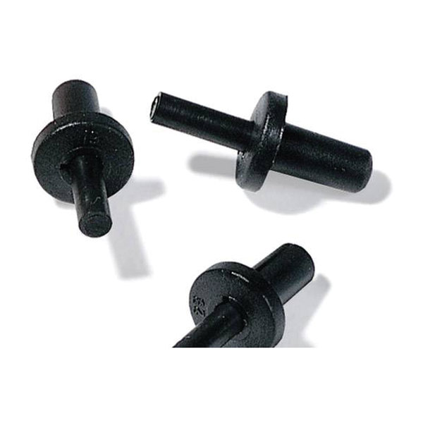 HellermannTyton 241-11810 TY8P1-PA66-BK expanding rivet 1pc lightw...