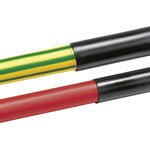 HellermannTyton 330-01270 Heatshrink tubing black 12.70mm 2:1 metre
