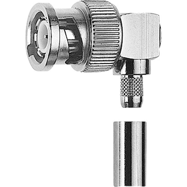 Telegärtner 100023311 BNC series plug right angle 50 O 1pc