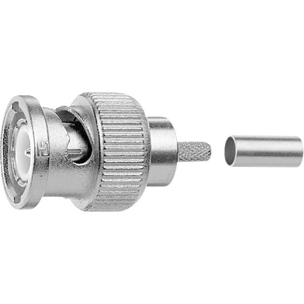 Telegärtner 100023303 BNC series plug straight 50 O 1pc bayonet co...