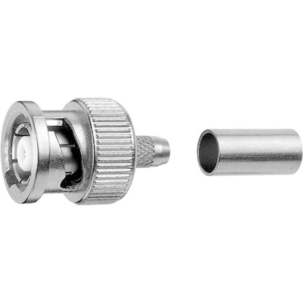 Telegärtner 100023361 R-BNC plug straight 50 O bayonet coupling 1pc