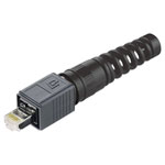 Telegärtner 100007464 RJ45 Connector Set v4 8P8C black 1pc