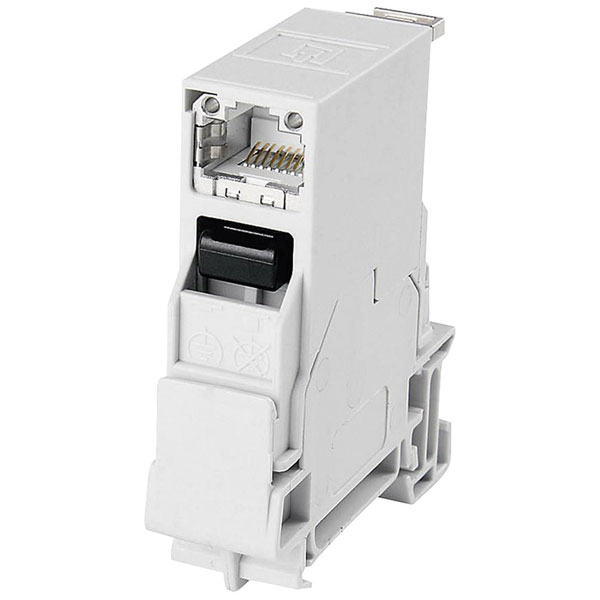 Telegärtner 100007436 RJ45 Socket 8P8C Light Grey 1pc Built-in Con...