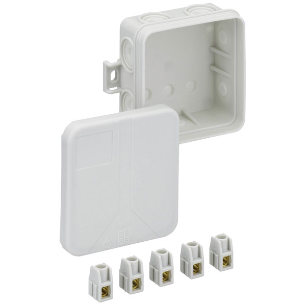 Spelsberg 33240701 Joint Box 75x75x37mm grey IP55 VDE-tested halog...