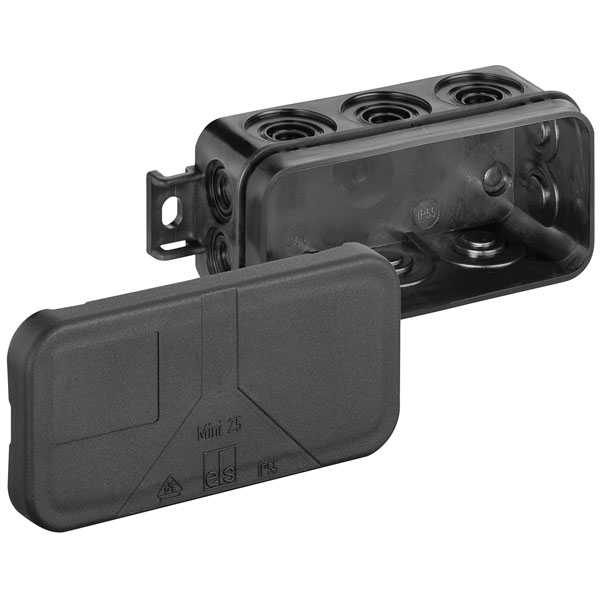 Spelsberg 31010801 Junction Box black IP55 compact for tight spaces